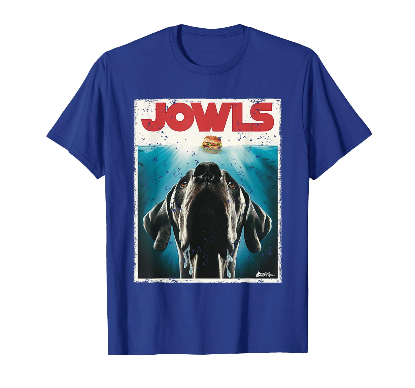 MonsterMuttz Funny Great Dane Jowls, Paws Top, Drooling, Dog Mom, Dog Dad T-Shirt