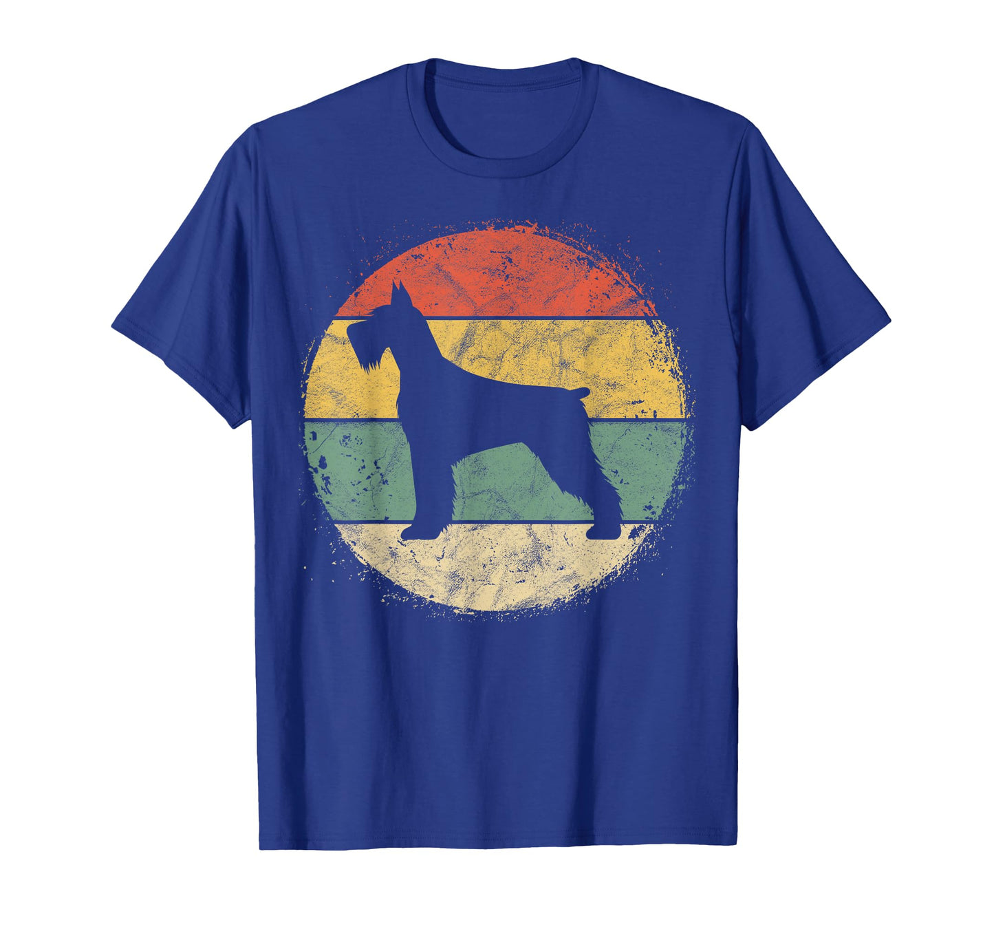 Circular Retro Schnauzer Owner Gift Standard Giant Dog Mom T-Shirt