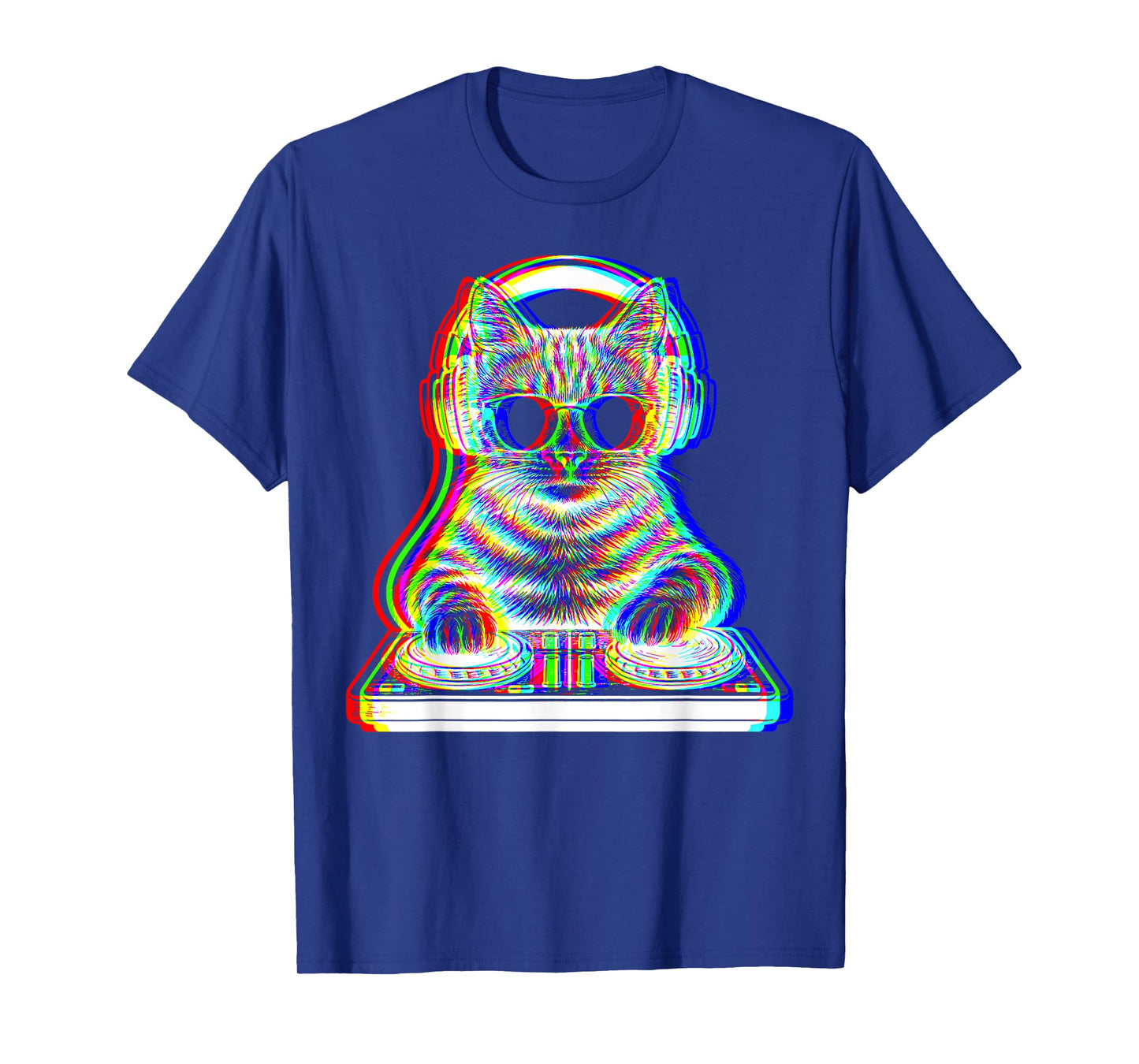 DJ Cat EDM Music Funny Gifts For Cat Lover Men Women Boy Kid T-Shirt