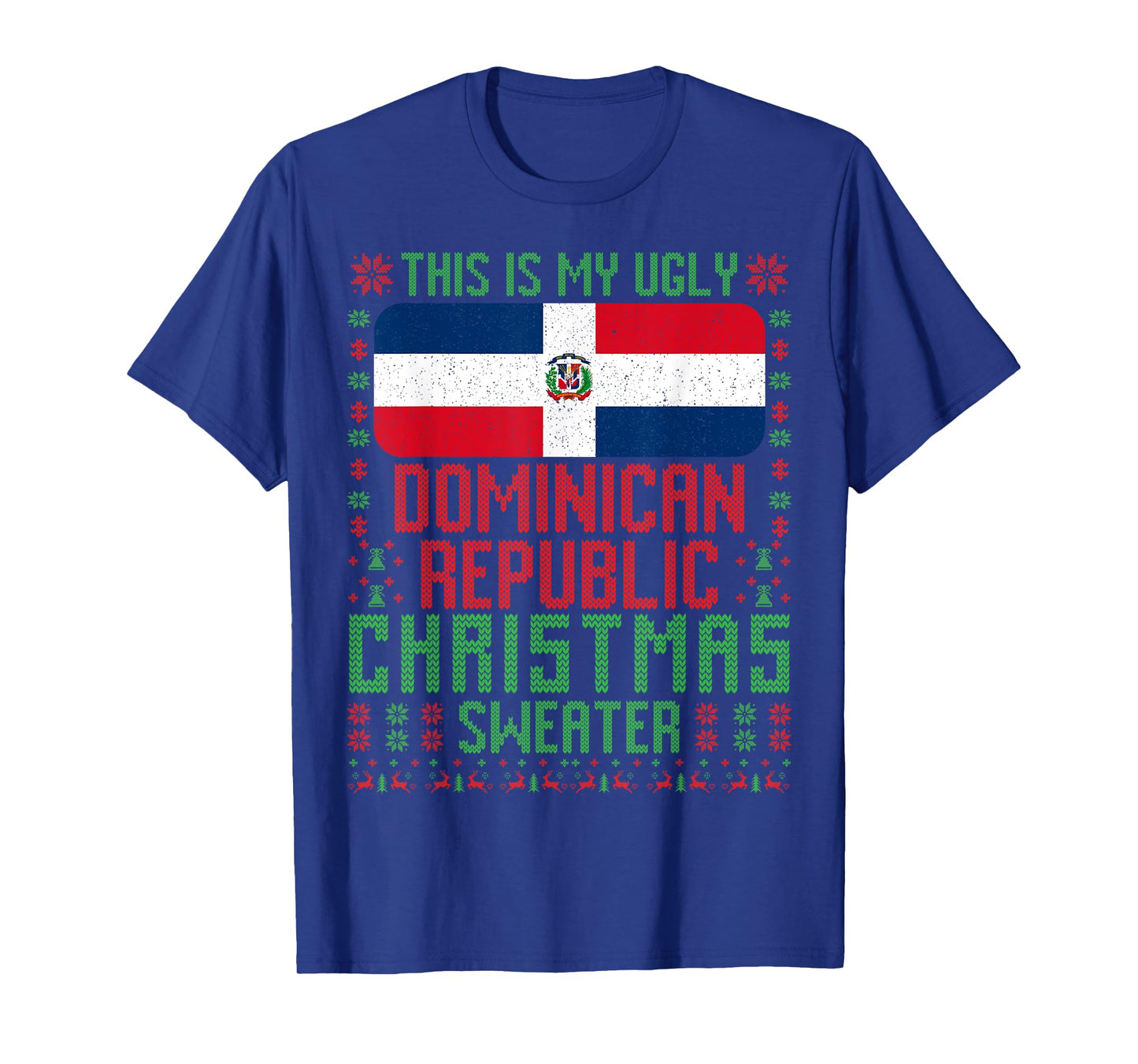 Dominican Republic Ugly Christmas Sweater T-Shirt