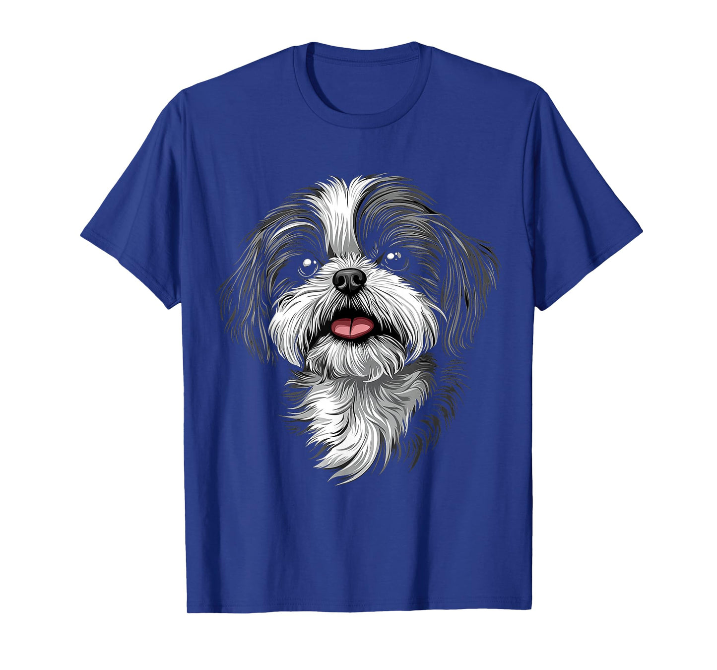Shih Tzu Dog Motif Pet Illustration Shih Tzu T-Shirt