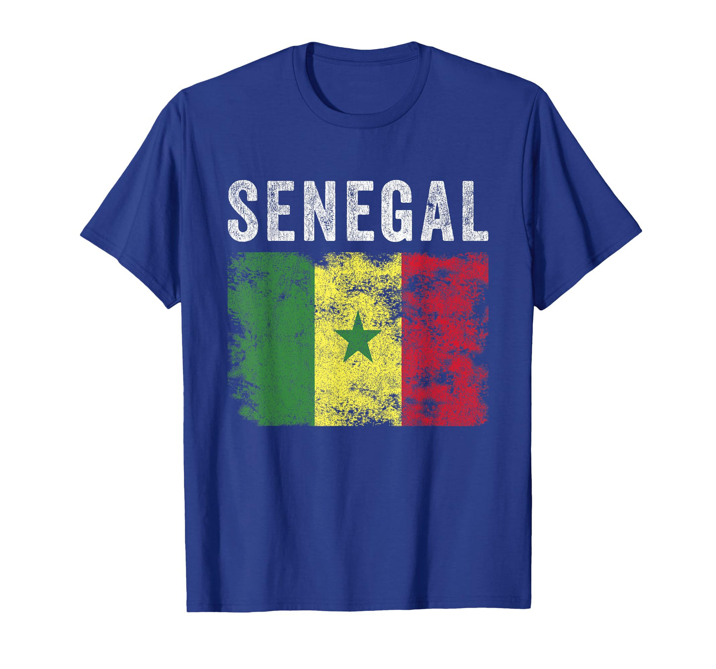 Senegal Flag Distressed - Men Women Kids - Senegalese Flag T-Shirt