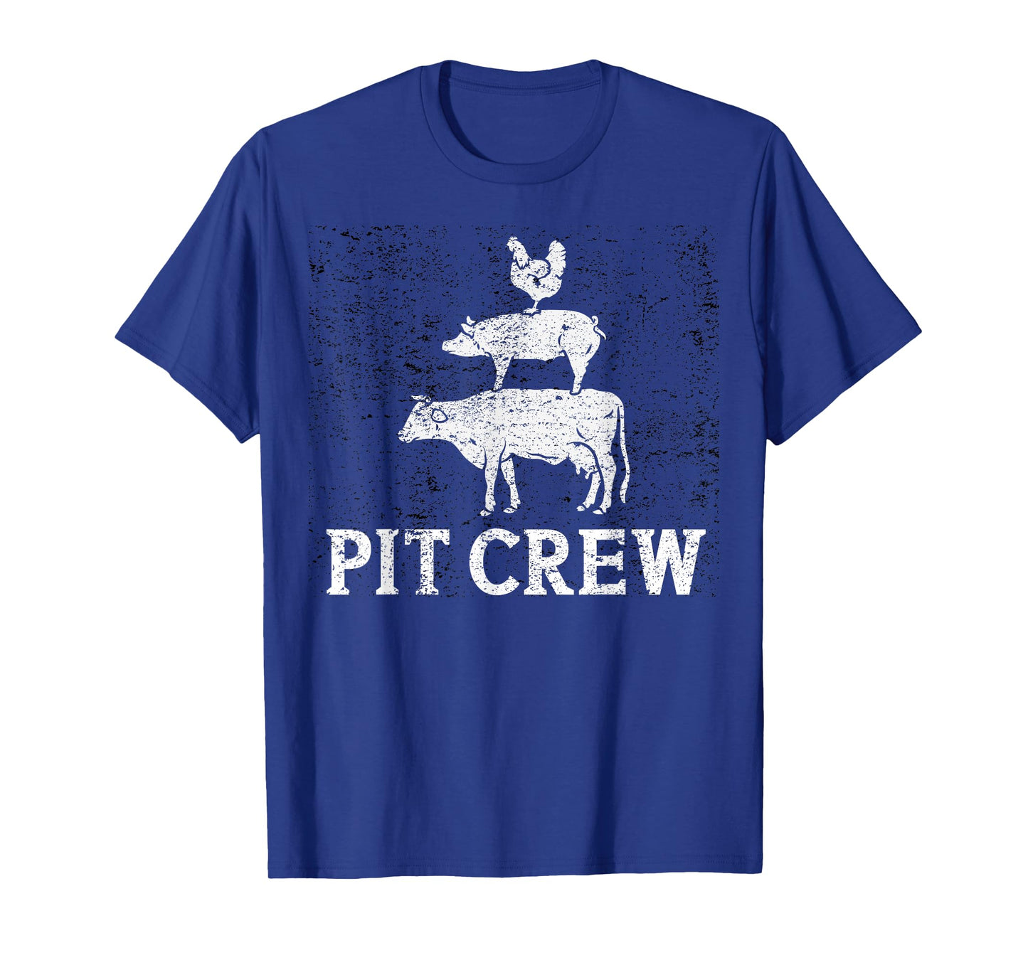 Funny Pit Crew BBQ Grilling Smoking Chicken Pork Beef T-Shirt
