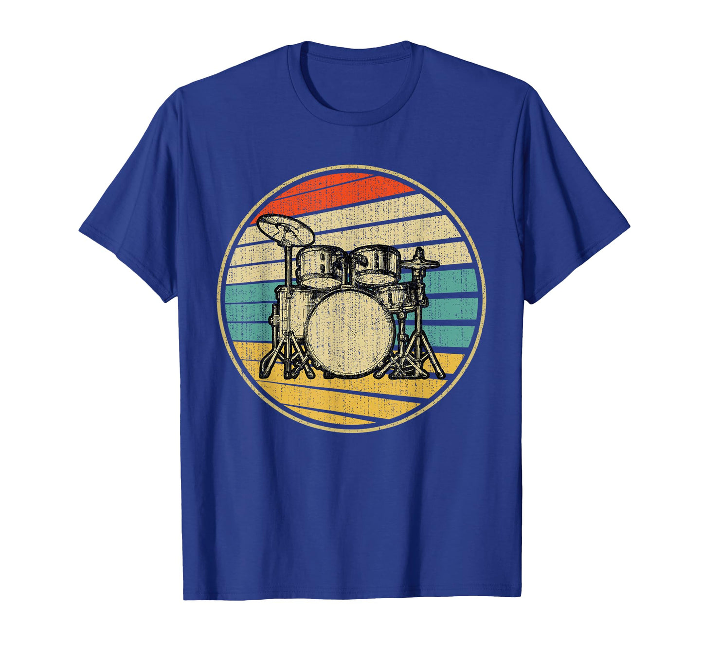 Drums Drummer Band Drumset Retro Vintage Drum Set 70s 80s T-Shirt