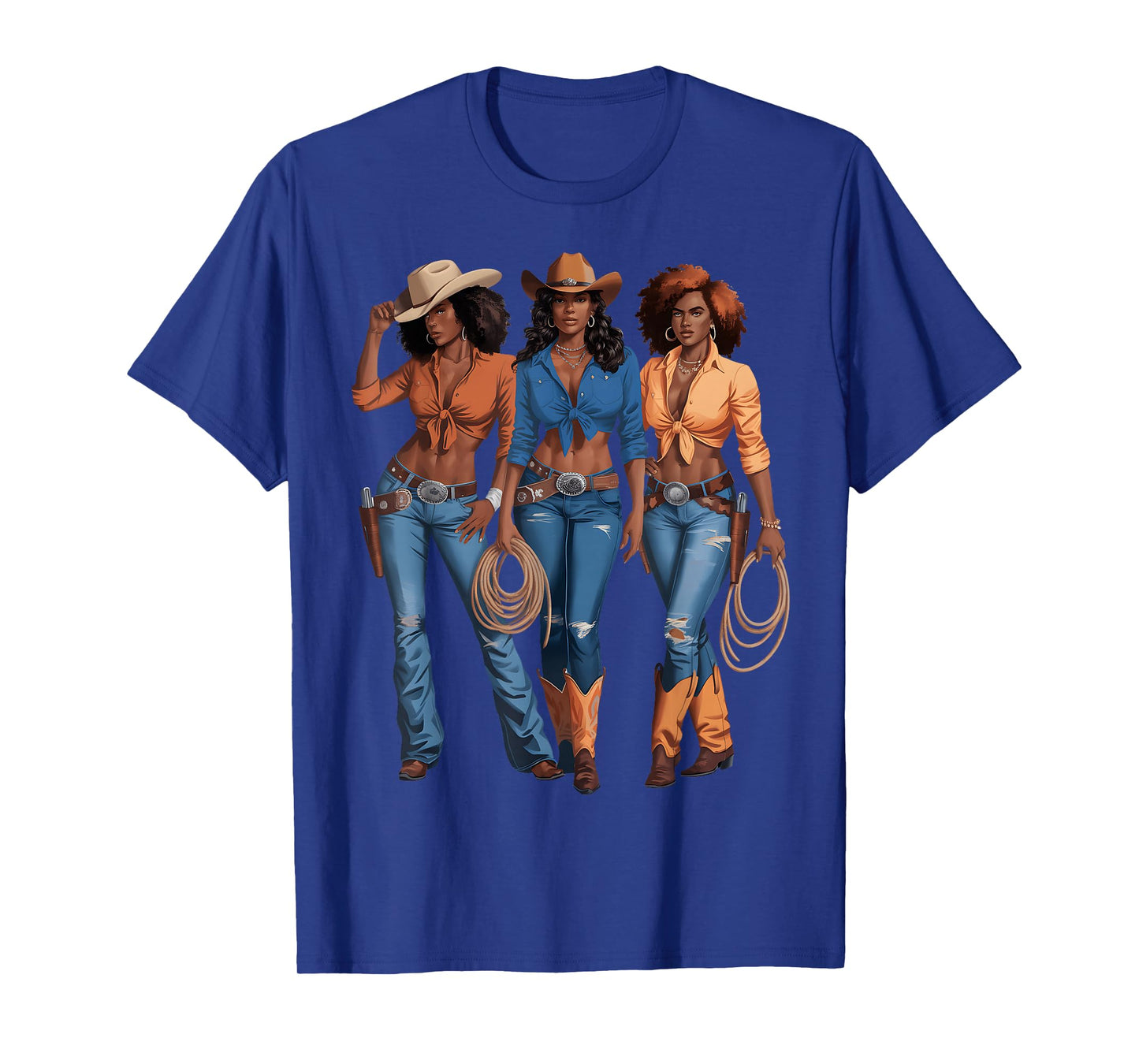 Black Cowgirl Western Country Rodeo African American Cowgirl T-Shirt
