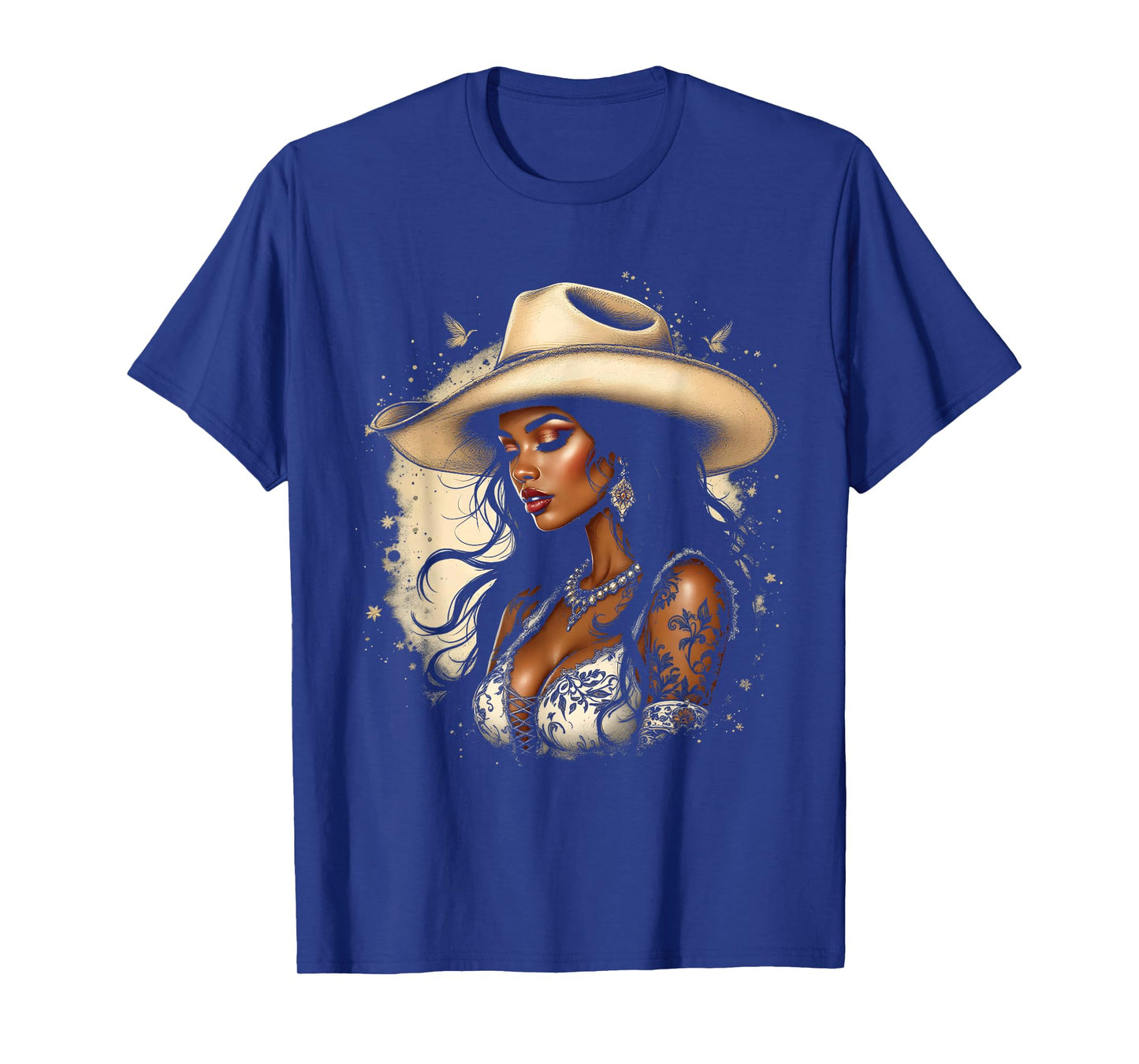 Black African America Cowgirl Western Rodeo Country Texas T-Shirt