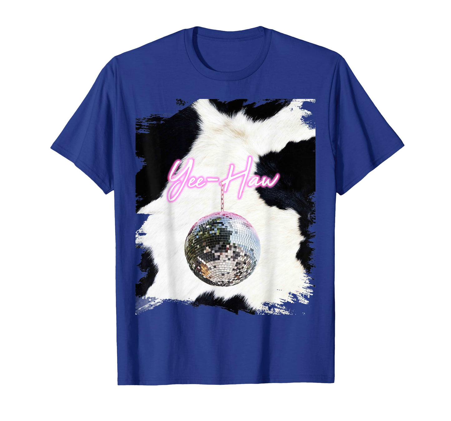 Pink Cowgirl Disco Ball Cowboy Yee-Haw T-Shirt