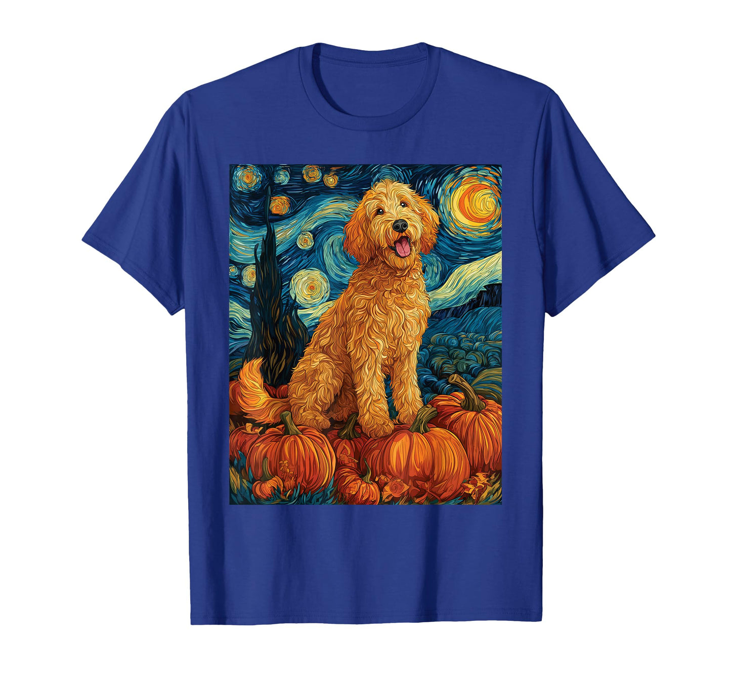 Cute Goldendoodle Fall Autumn Doodle Dog T-Shirt