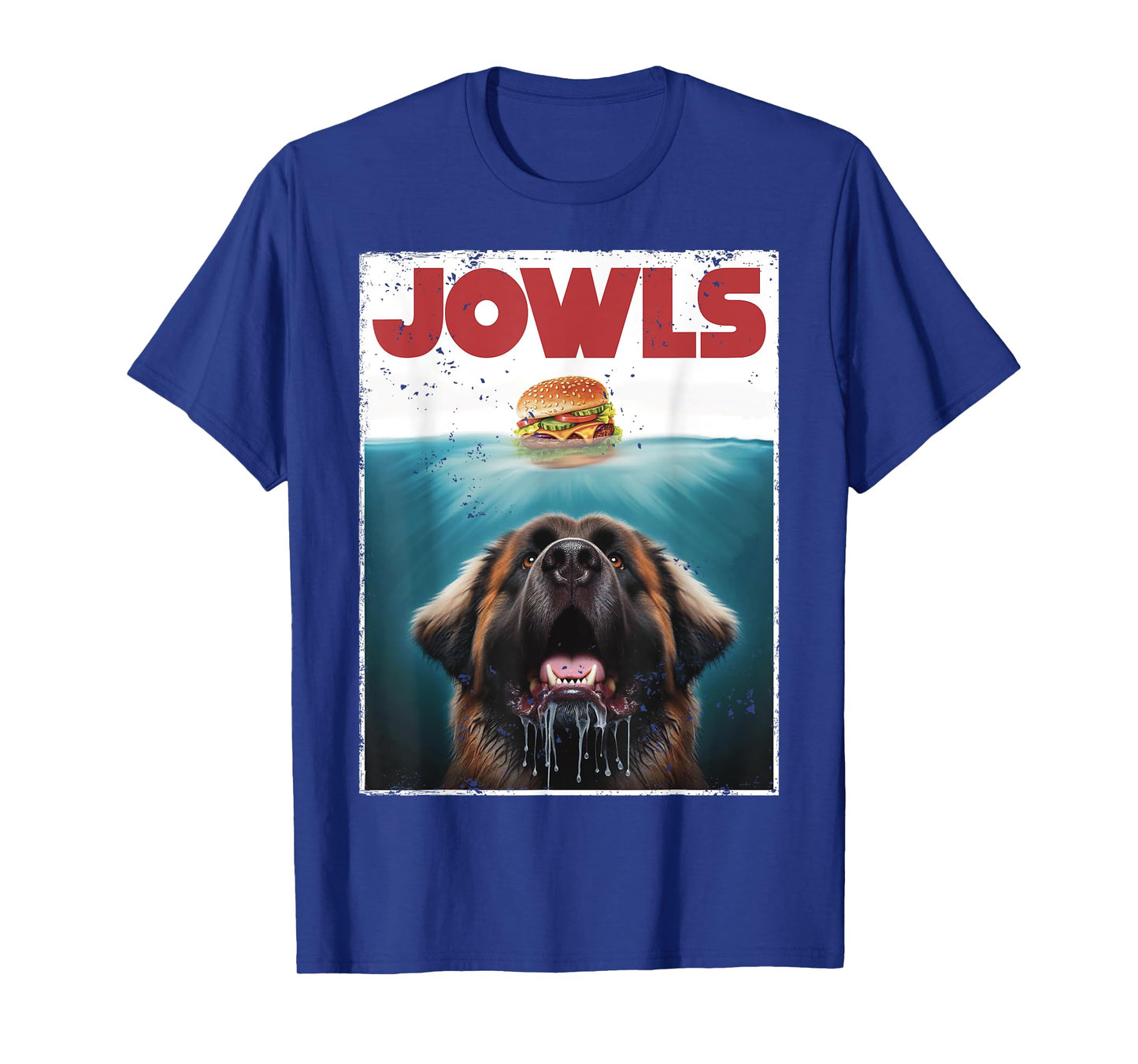 Funny Leonberger Jowls Burger, Gentle Giant Dog Mom, Dog Dad T-Shirt for Men Women Girls Kids
