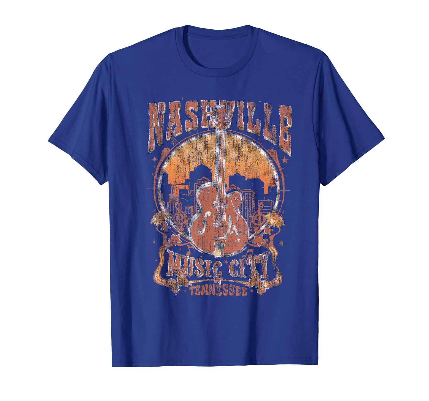 Nashville Tennessee Guitar Country Music City Guitarist Gift T-Shirt
