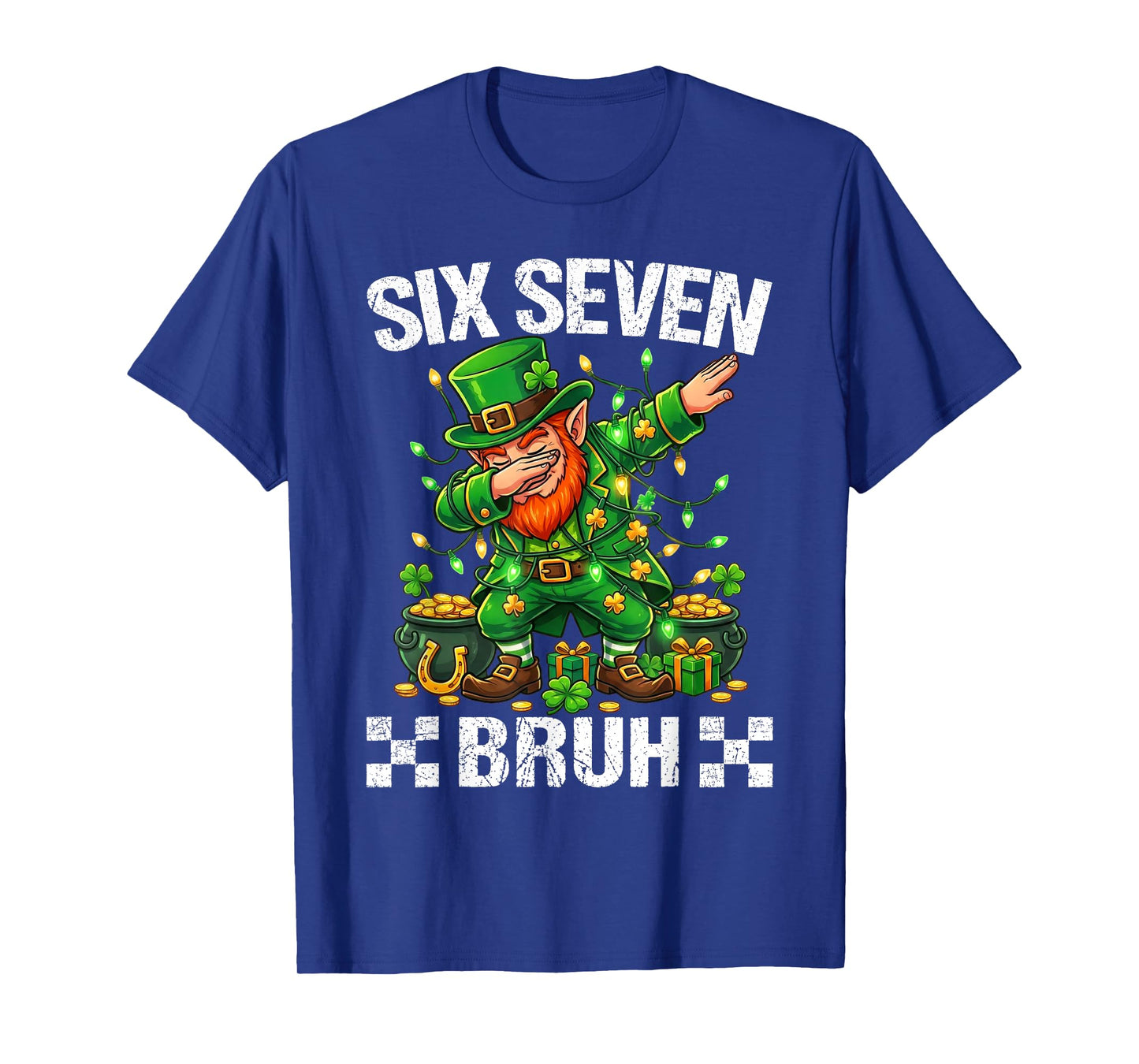 67 St Patricks Funny Six Seven Meme Leprechaun Boys Men T-Shirt