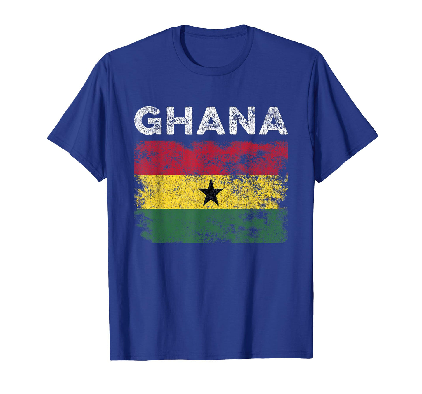 Ghana Flag Distressed - Men Women Kids - Ghanaian Flag T-Shirt