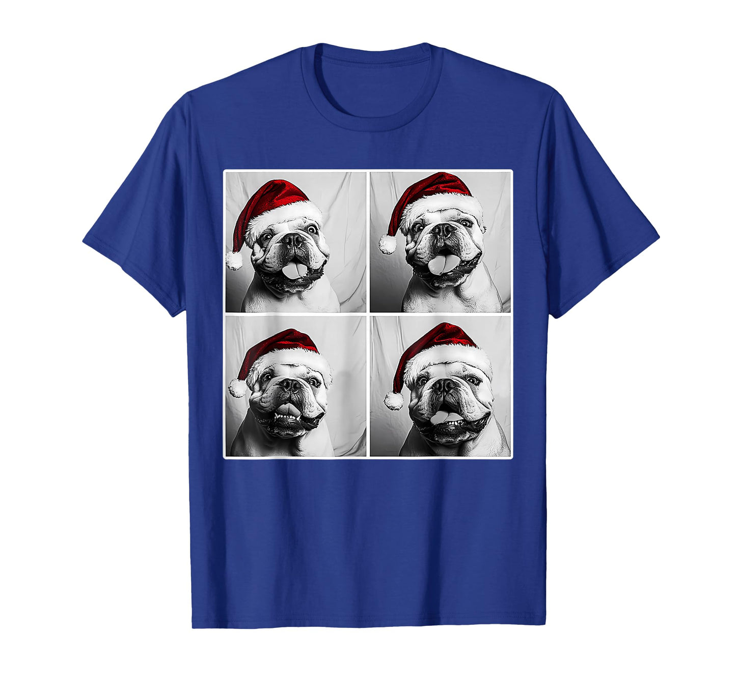 Funny Dog Selfie Shirt Christmas Selfie Xmas Bulldog Meme T-Shirt