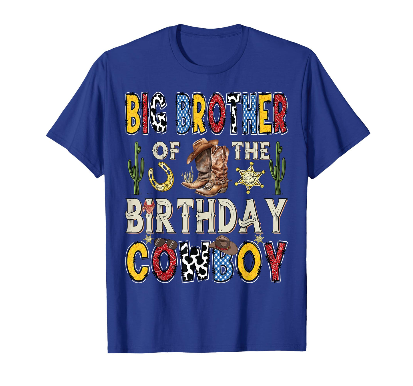 Big Brother Of The Birthday CowBoy Rodeo Big Brother Western T-Shirt