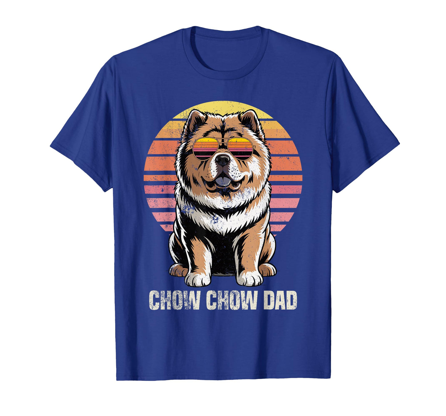 Cool Retro Chow Chow Dad Funny Vintage Dog Owner T-Shirt
