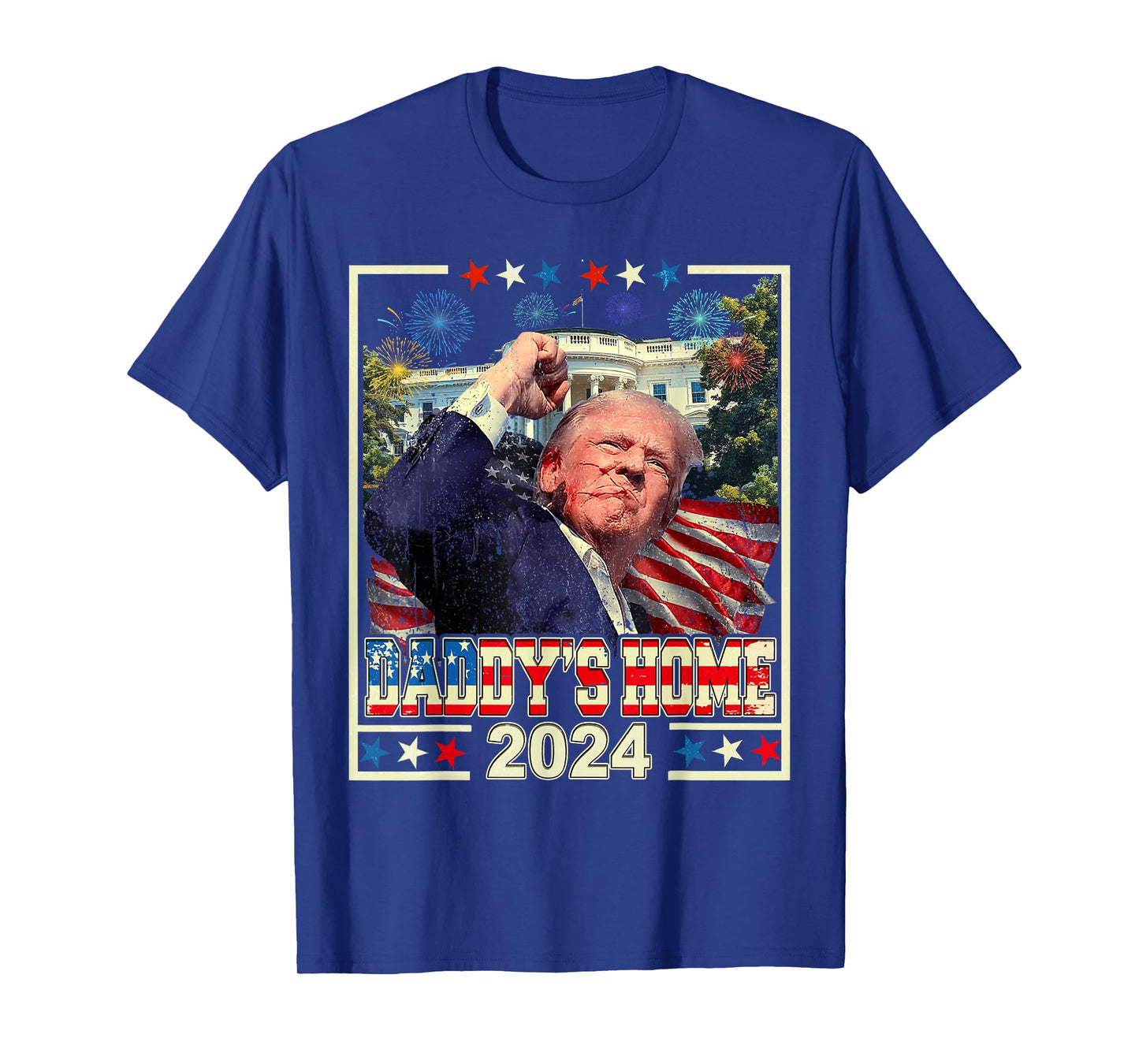 Trump 2024 Take America Back Daddy's Home Trump Pink 2024 T-Shirt