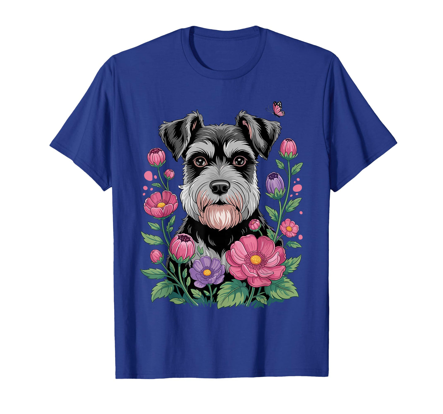 Funny Schnauzer Art for Women Girl Mom Schnauzer Dog Lover T-Shirt
