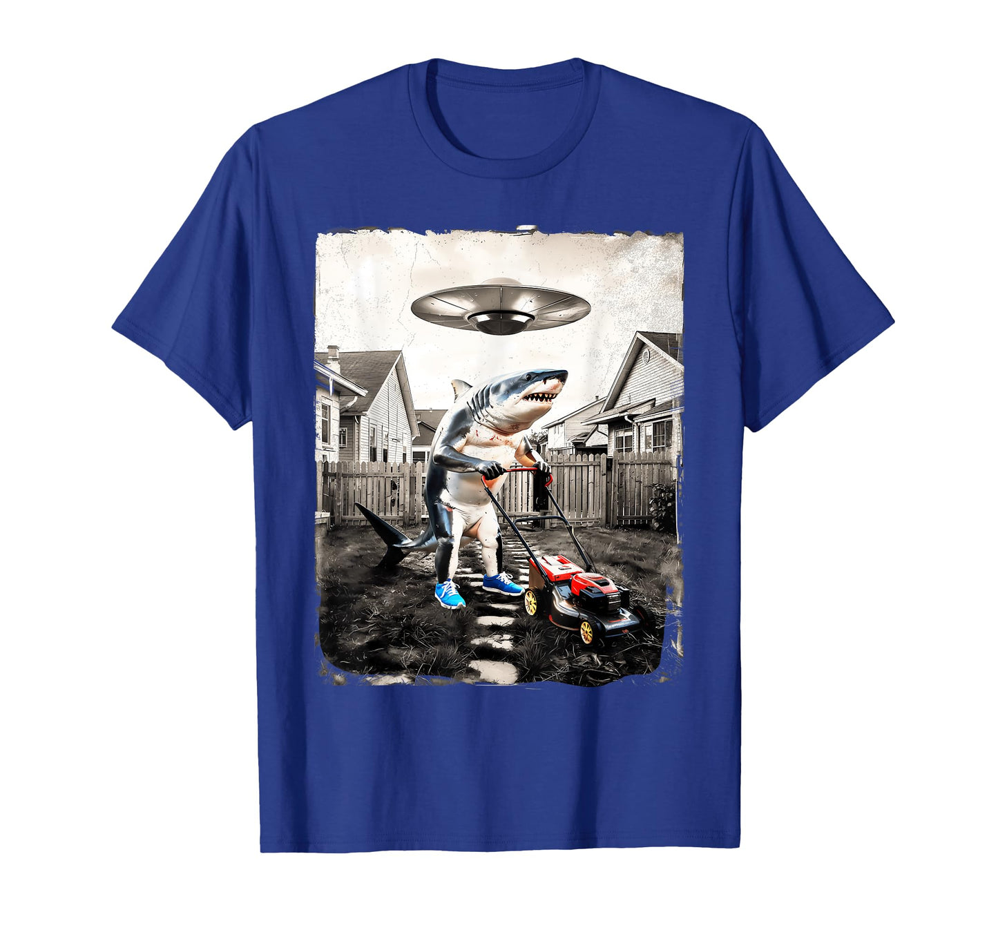 Shark Selfie With UFO – Funny Meme Men Women Kids T-Shirt