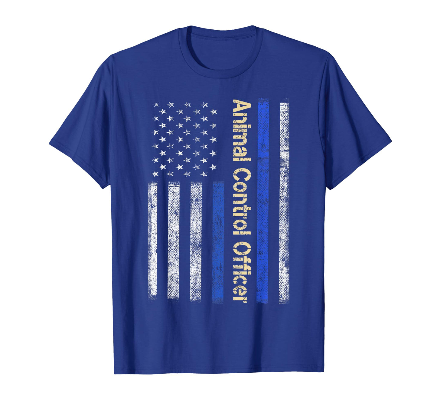 Vintage USA Animal Control Officer American Flag Patriotic T-Shirt