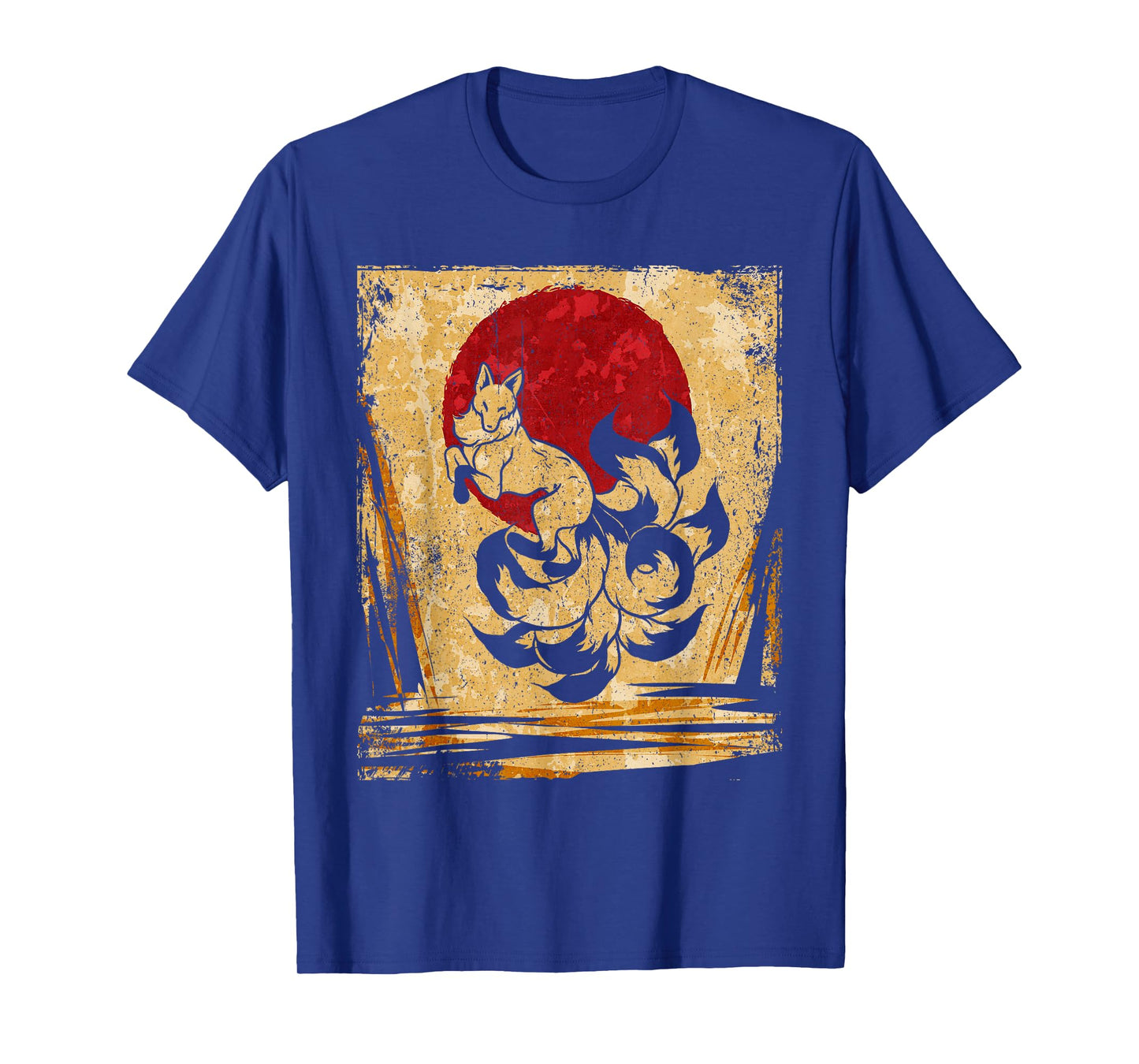 Nine-tailed fox Japanese retro art T-Shirt