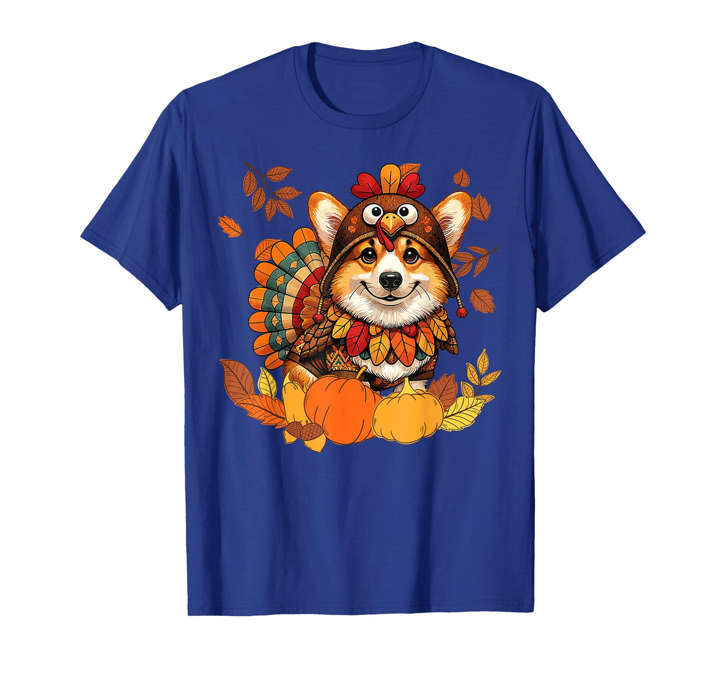 Corgi Dog Turkey Thanksgiving Costume Women Men Kids Toddler T-Shirt