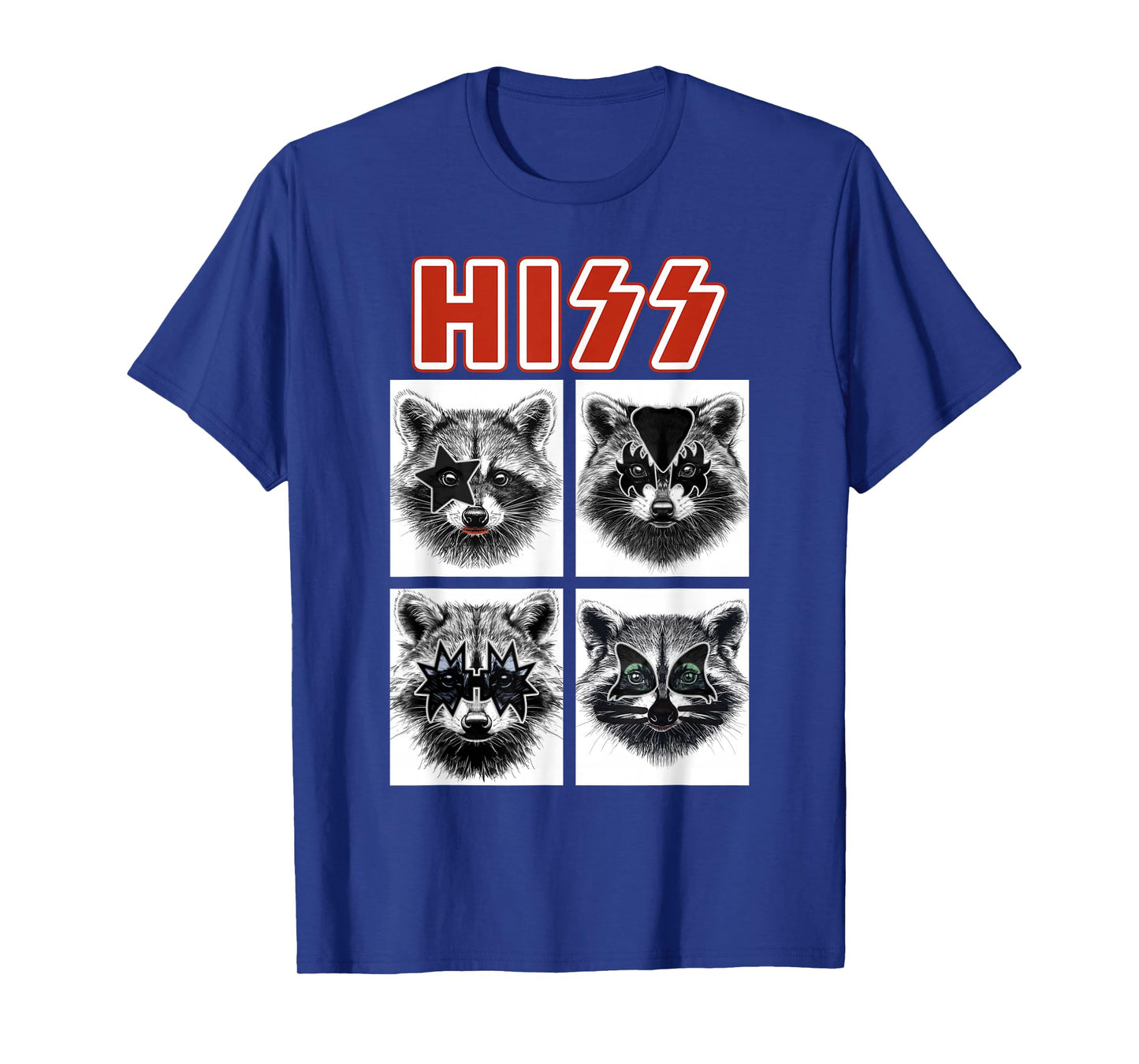 Raccoon Rock Music Band Concert Men Women Kids Funny Raccoon T-Shirt