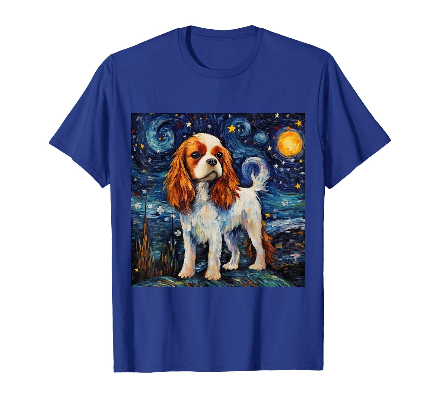 Cavalier King Charles Spaniel Starry Night T-Shirt