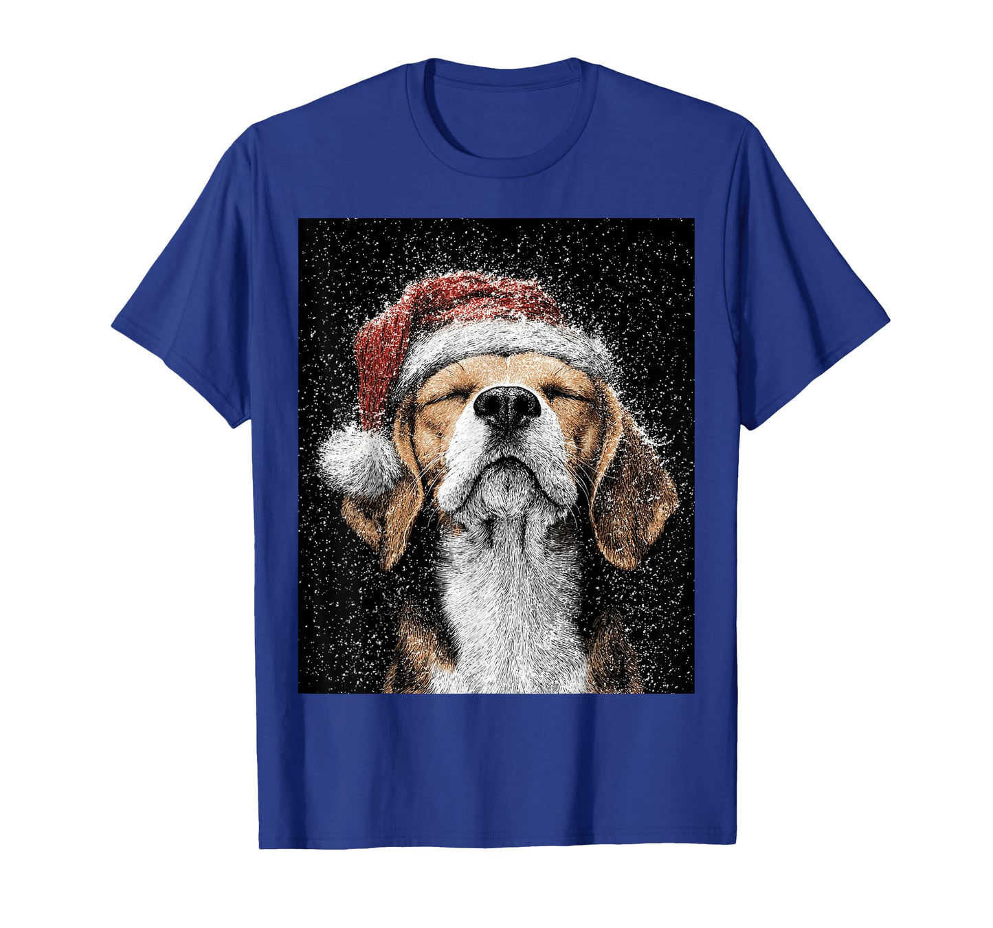 Christmas Beagle On T-Shirt