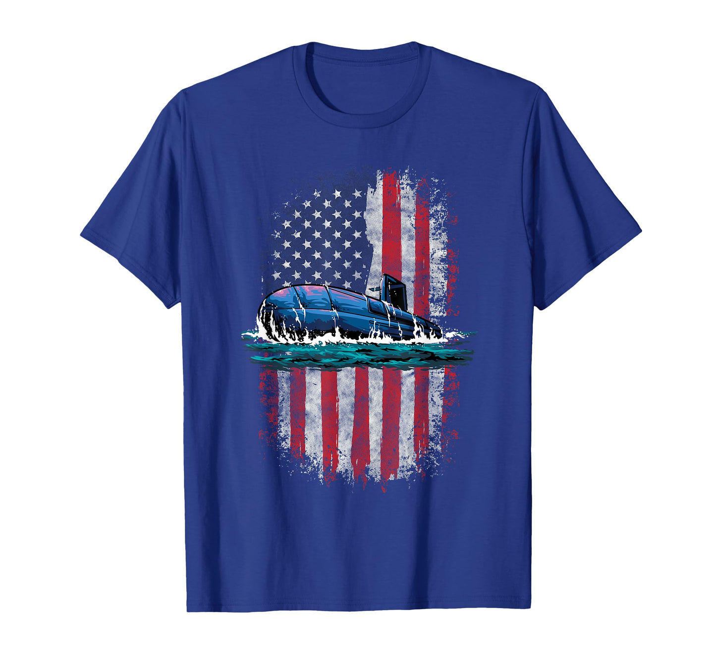 Submarine Veteran American Flag Patriotic Submariner T-Shirt