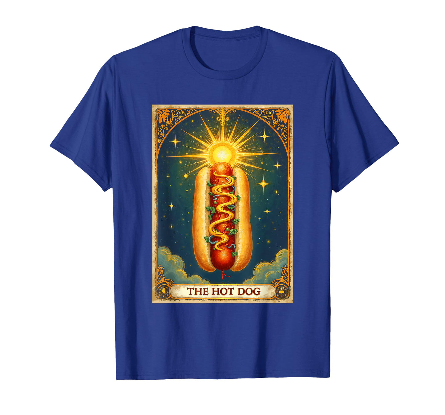 Hot Dog Bun Foodie Fast Food Lover The Hot Dog Tarot Card T-Shirt