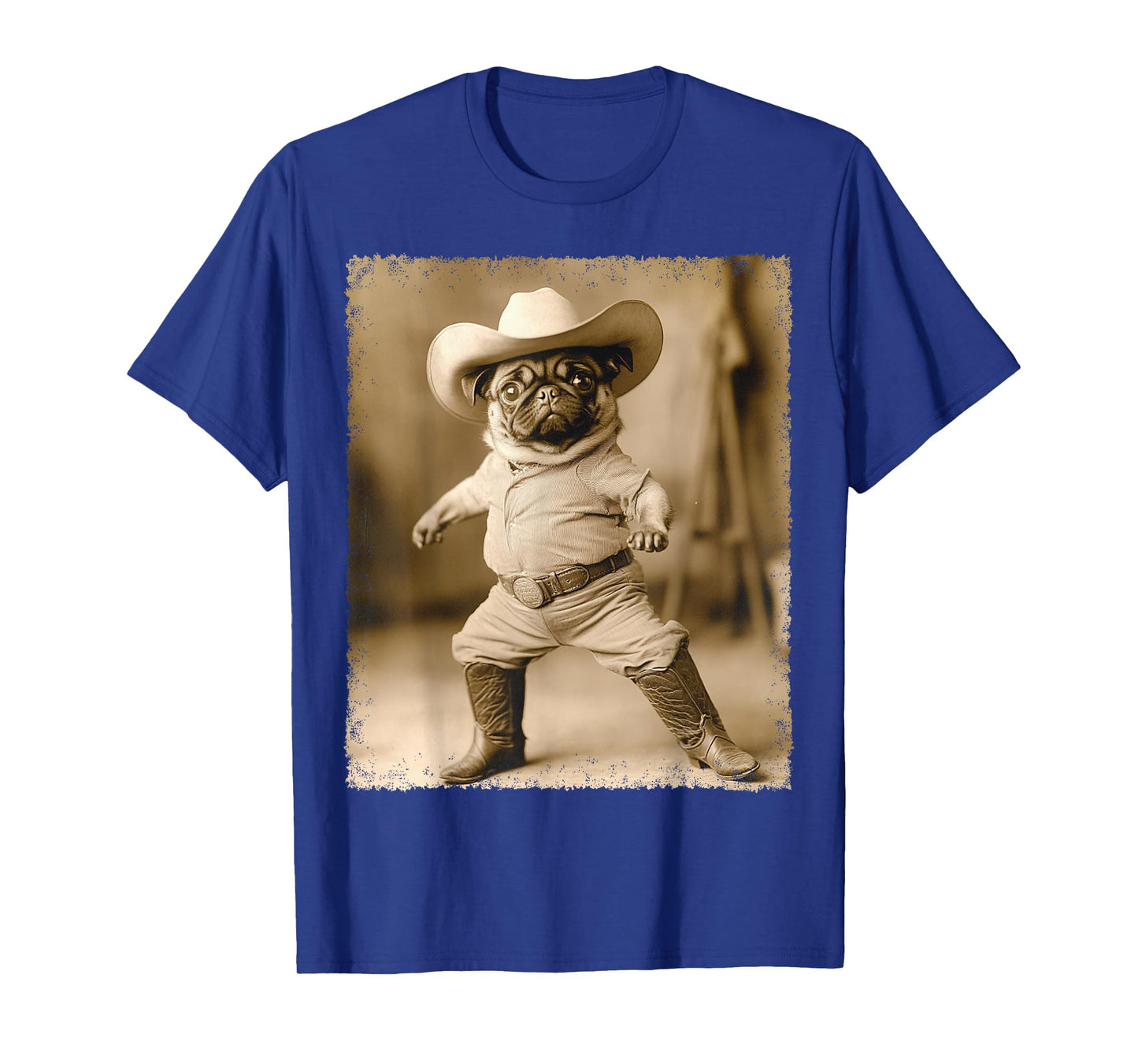 A Pug Cowboy T-Shirt