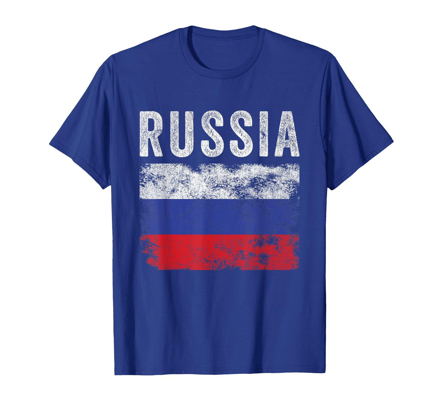 Russia Flag Distressed - Men Women Kids - Russian Flag T-Shirt