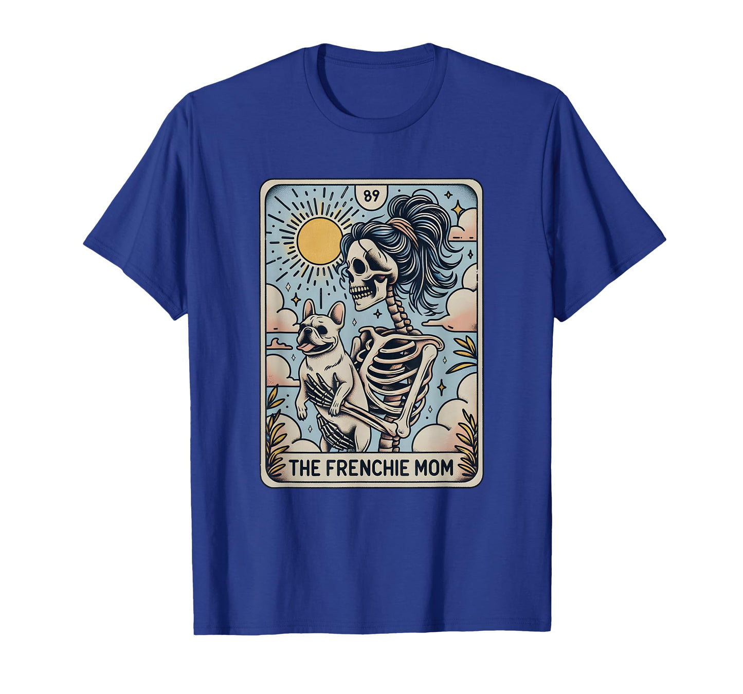 French Bulldog Halloween, French Bulldog Skeleton Halloween Men Women T-Shirt