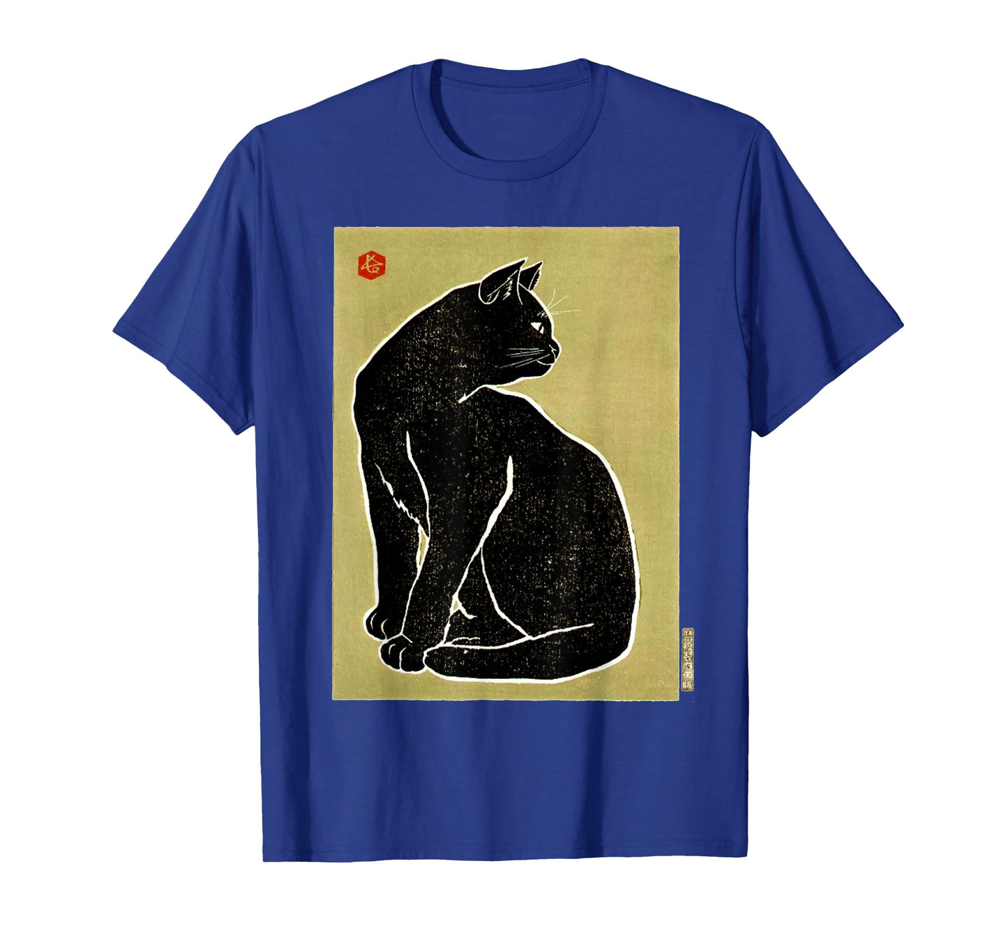 Kawaii Cat Ukiyo-e Art Vintage Graphic Tees for Men Women T-Shirt