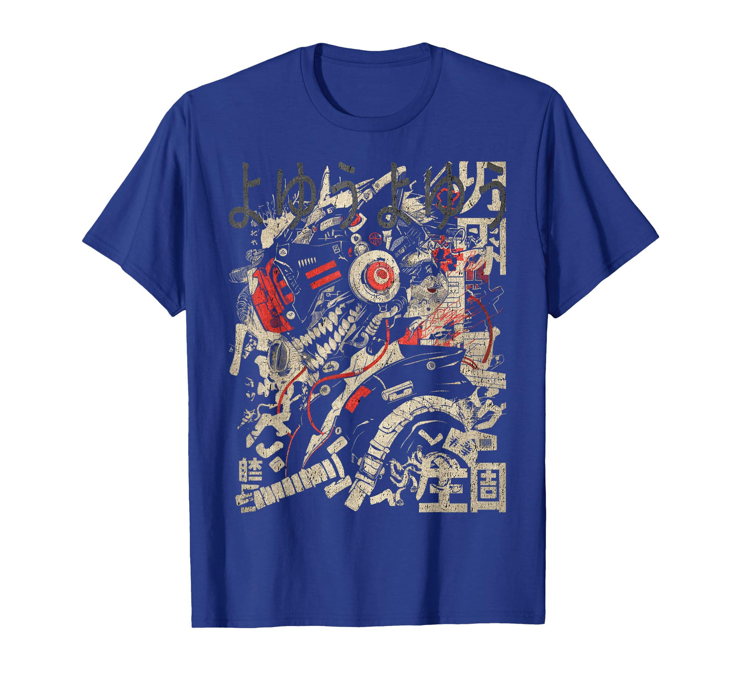 Japanese Streetwear Cyberpunk Y2K Techwear Retro Manga Anime T-Shirt