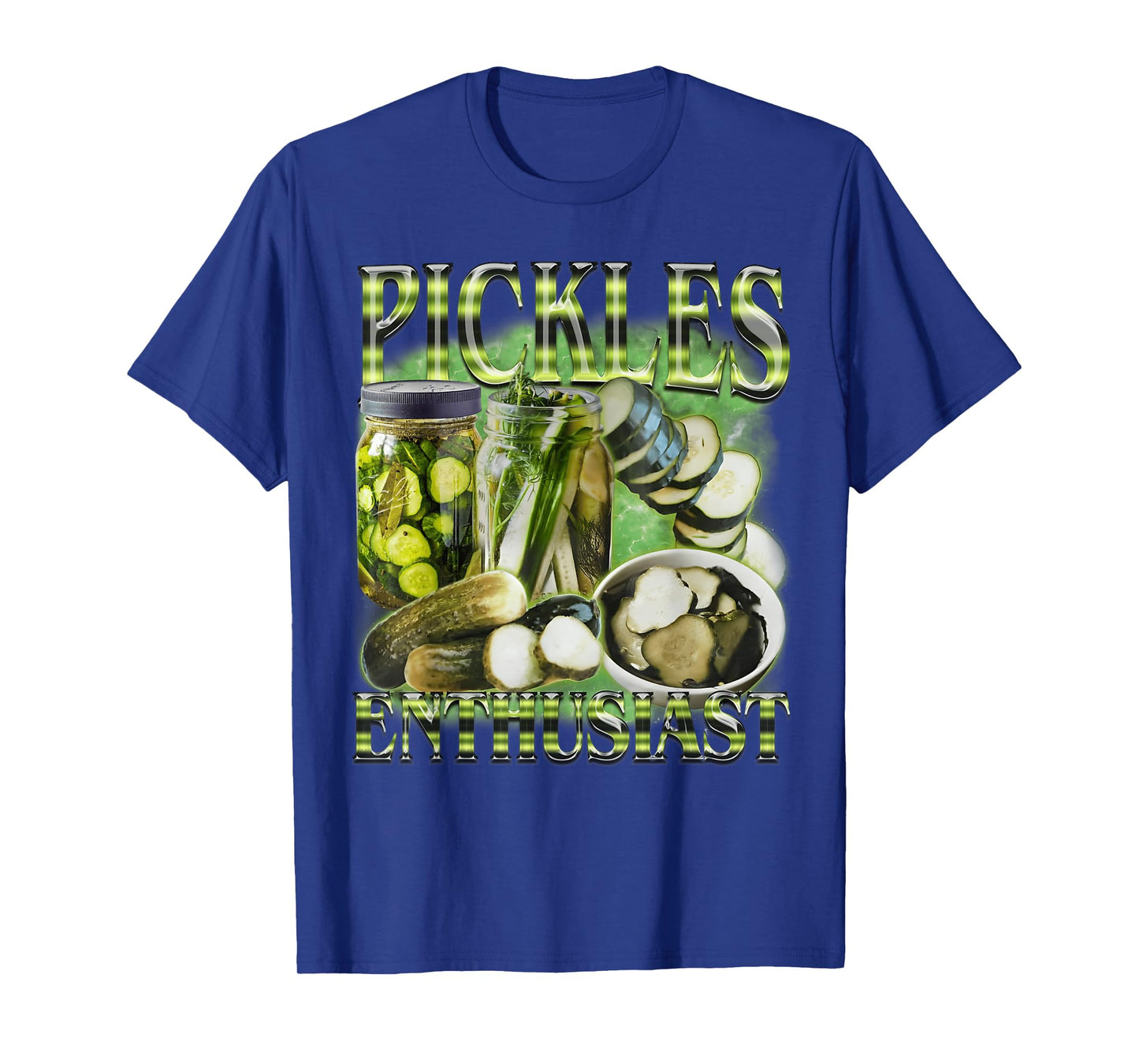 Pickle Enthusiast Vintage 90s Graphic Pickle Lover Men Women T-Shirt