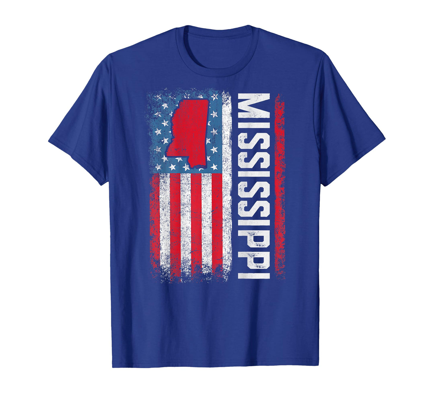 Vintage Mississippi State USA Flag Shirt Mississippi (On T-Shirt