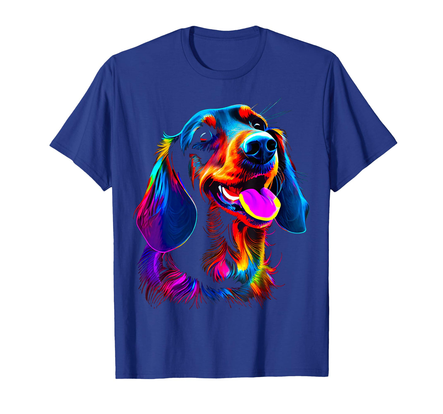 Rainbow Pop Art Dachshund Wiener Dog Designer T-Shirt
