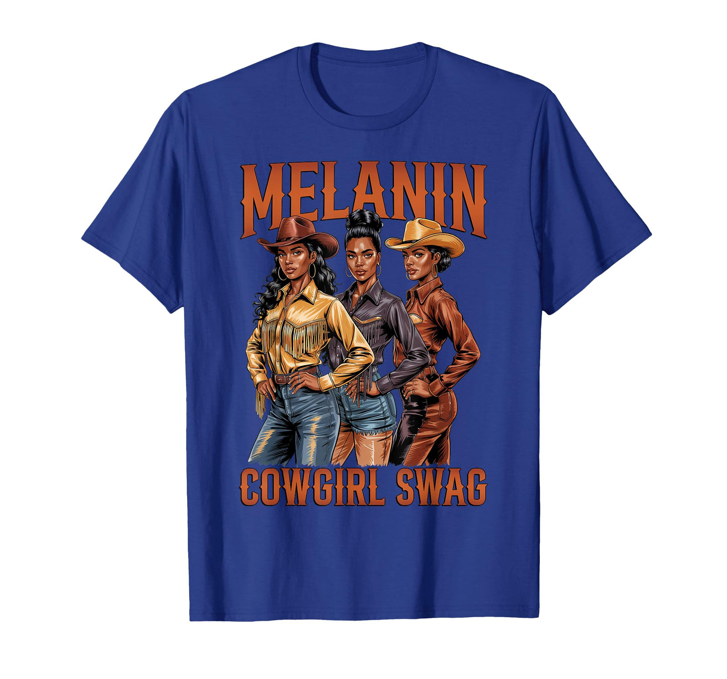 Black Cowgirl Vibes Melanin Black History Texas Western Girl T-Shirt