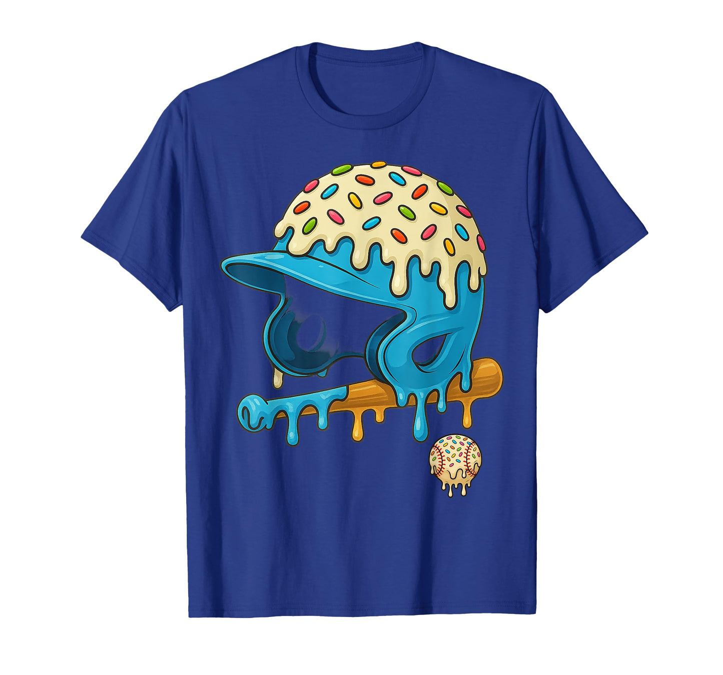 Baseball Drip Team for Boys and Girls Ice Cream Cool T-Shirt