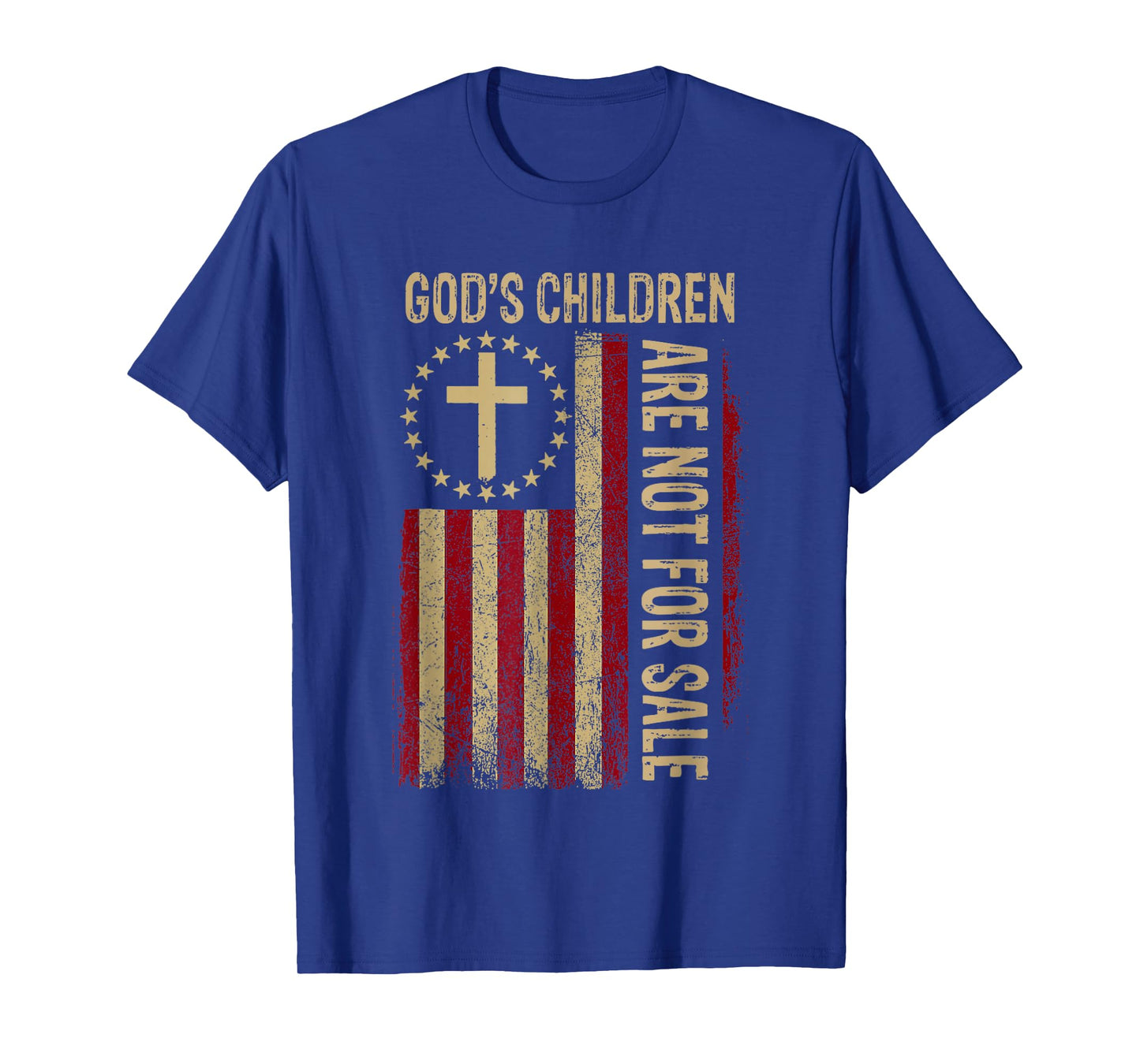 God's Children Are Not For Sale Funny Usa flag American T-Shirt