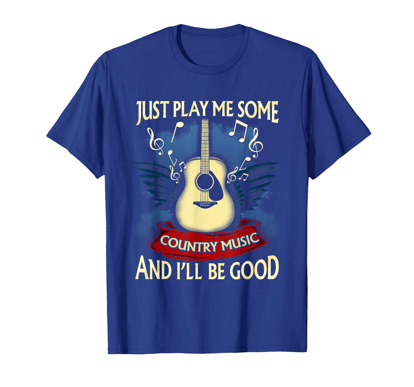Just Play Me Some Country Music Distressed Country Shirt T-Shirt
