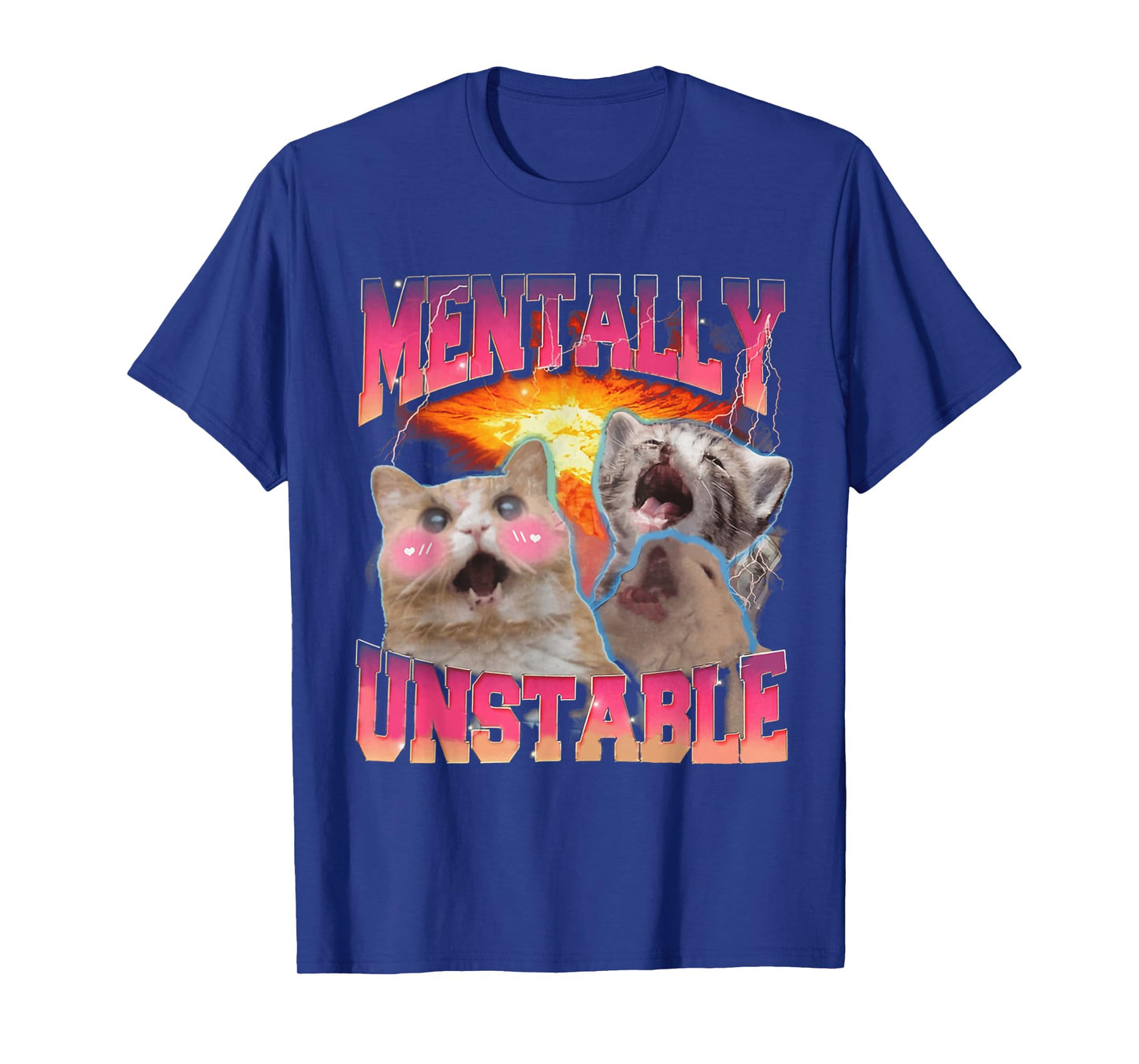 Mentally Unstable Cat Meme Shirt, Funny Cat Meme T-Shirt