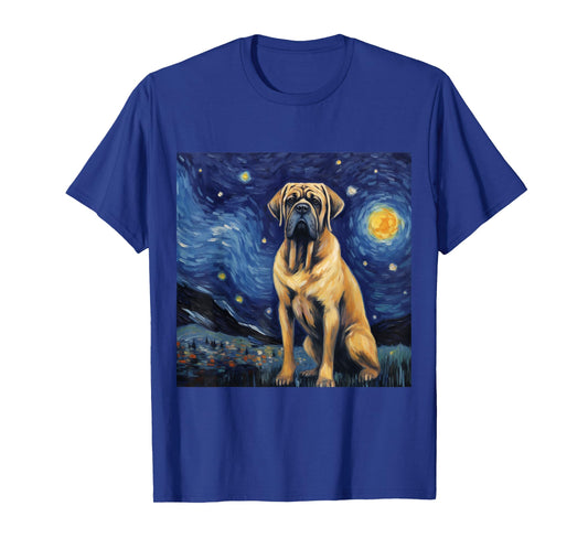 English Mastiff Starry Night - English Mastiff T-Shirt