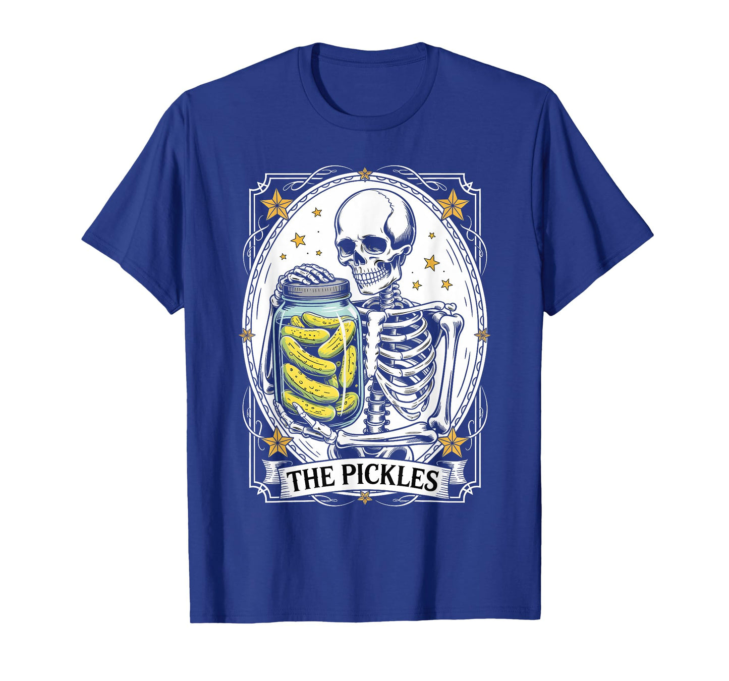 The Pickles Tarot Card Skeleton Canning Season Gardener T-Shirt
