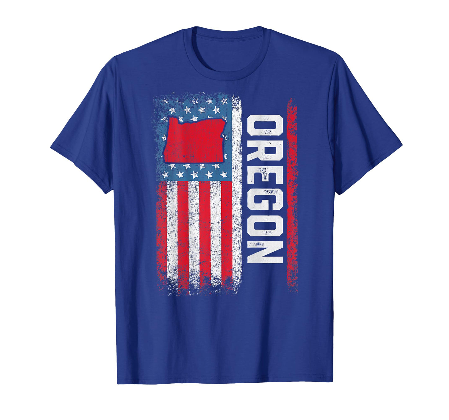Vintage Oregon State USA Flag Shirt Oregon (On Back) T-Shirt