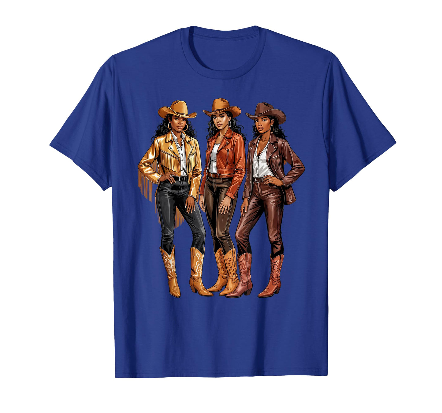 Black African American Cowgirl Western Country Texas Girls T-Shirt