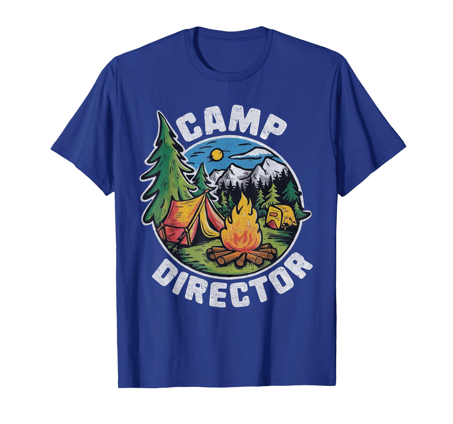 Retro Camp Director Camping Summer Camp Funny Camper Staff T-Shirt
