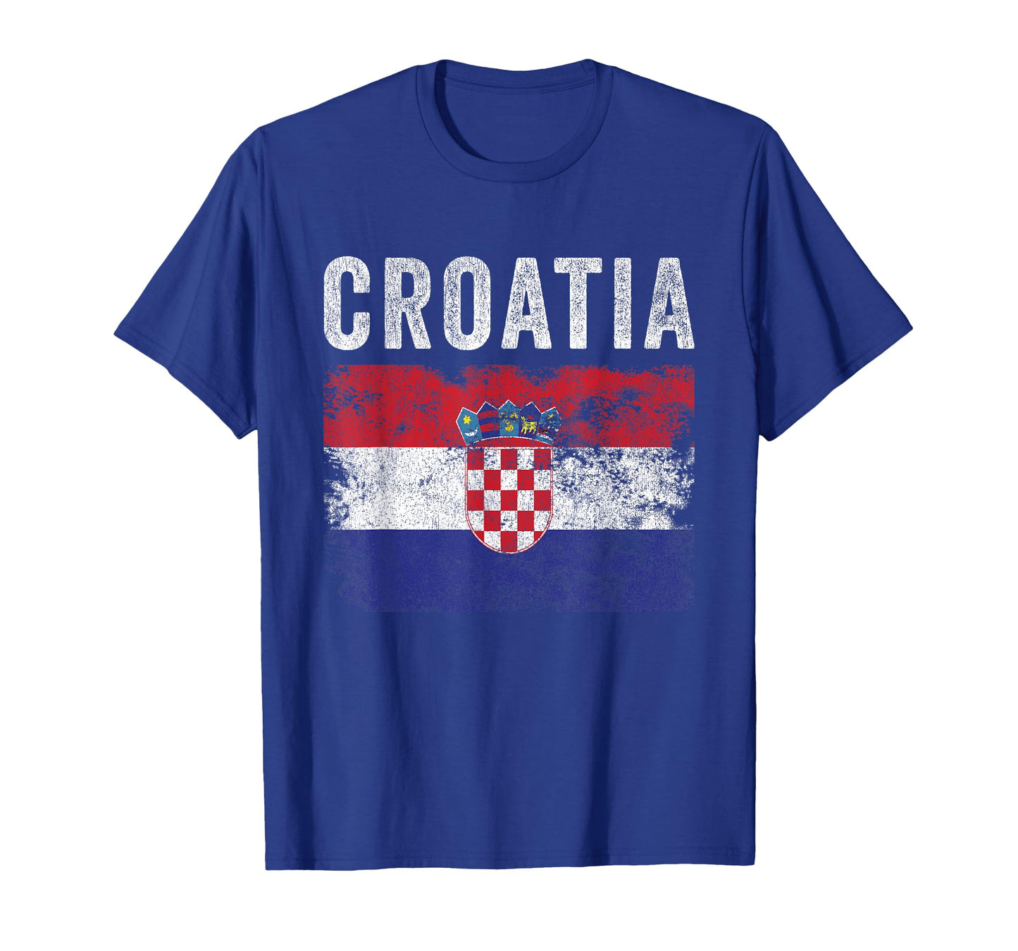 Croatia Flag Distressed - Men Women Kids - Croatian Flag T-Shirt