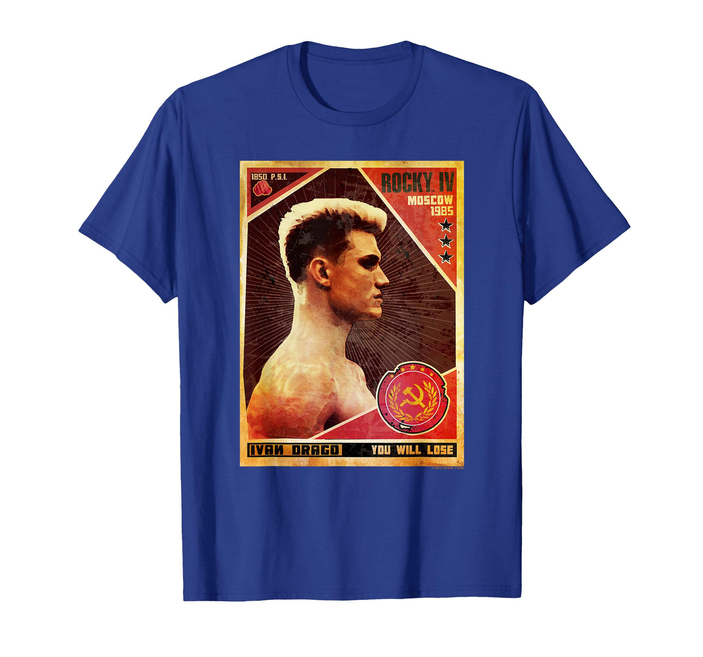 Rocky IV You Will Lose Ivan Drago Poster T-Shirt